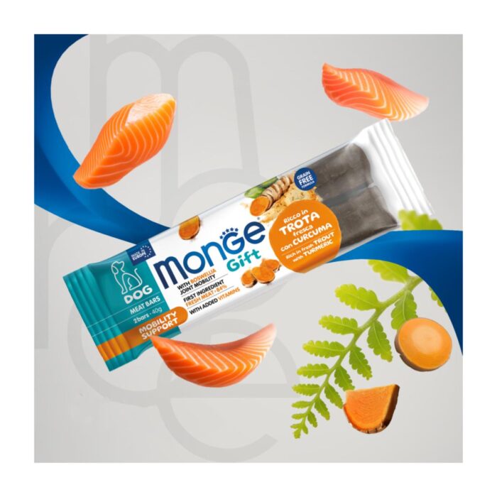 Monge Gift Meat Bars Trucha y Cúrcuma 40gr - Snack para perros - Imagen 3