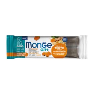 Monge Gift Meat Bars Trucha y Cúrcuma 40gr - Snack para perros