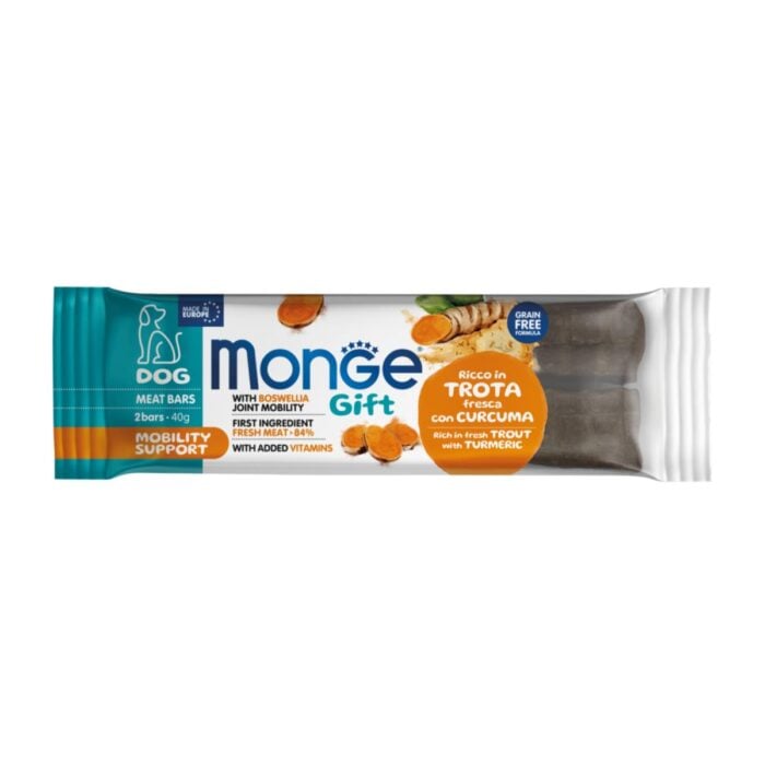 Monge Gift Meat Bars Trucha y Cúrcuma 40gr - Snack para perros
