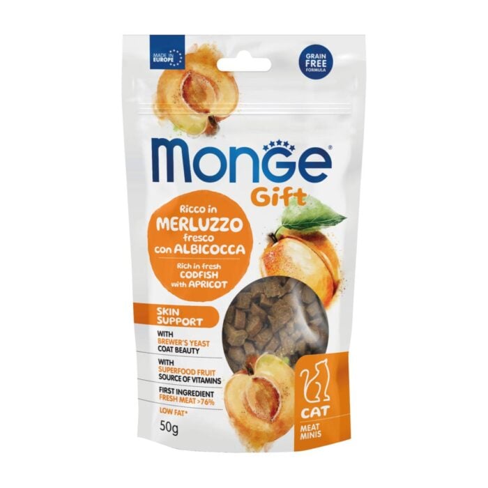 Monge Gift Meat Minis Bacalao y Albaricoque 50gr - Castrados