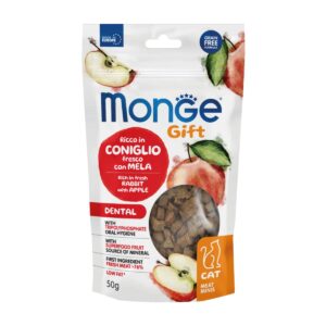 Monge Gift Meat Minis Conejo y Manzana 50gr - Snack para gatos