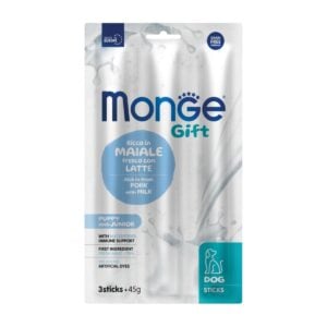 Monge Gift Sticks Puppy Cerdo con Leche 45gr - Cachorros