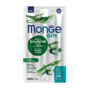 Monge Gift Sticks Salmón y Aloe 45gr - Snack para perros