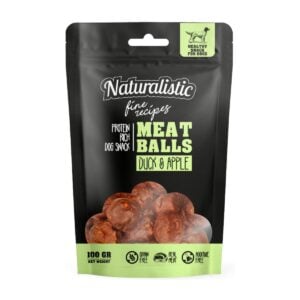 Naturalistic FR Meatballs Duck & Apple 100gr - Snack para perros