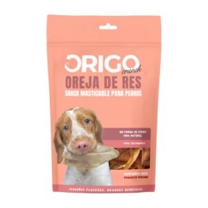 Origo Crunch Strips Oreja de Res 80gr - Snack para Perros