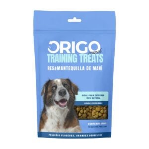 Origo Crunch Training Treats Res y Mantequilla Maní 100gr