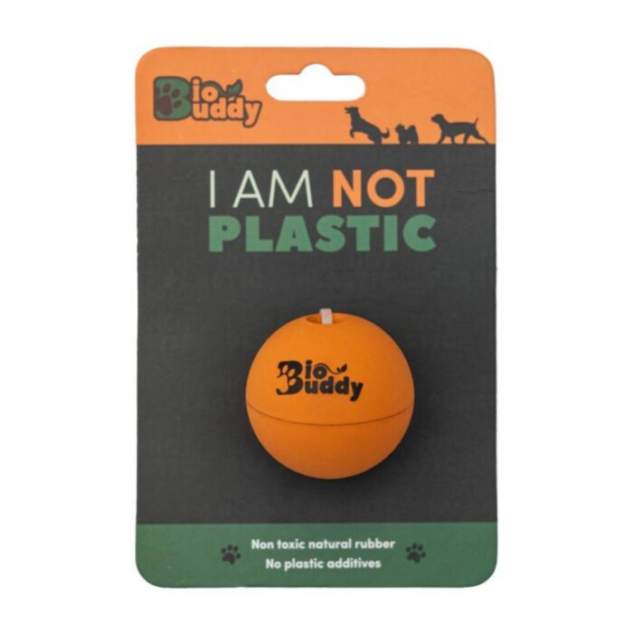 Bio Buddy Pelota extra dura con cascabel - Juguete para Perros - Imagen 2