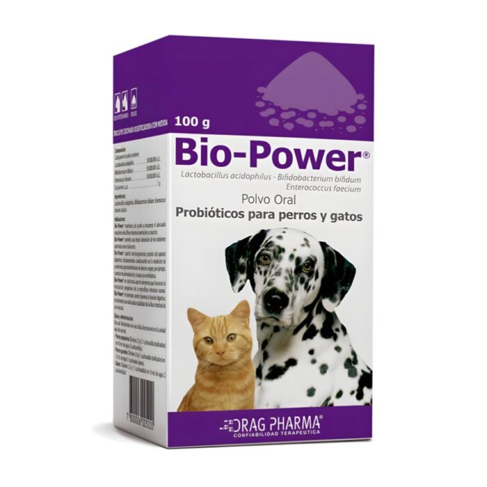 Bio Power 100gr - Probióticos para perros y gatos