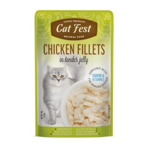 Cat Fest Chicken fillets in tender jelly 70gr - Gato adulto