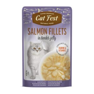 Cat Fest Salmon Fillets in Tender Jelly 70gr - Gato adulto