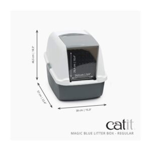 Cat it Litera Magic Blue - Caja de arena cerrada - Imagen 2