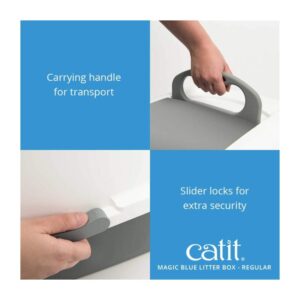 Cat it Litera Magic Blue - Caja de arena cerrada - Imagen 5