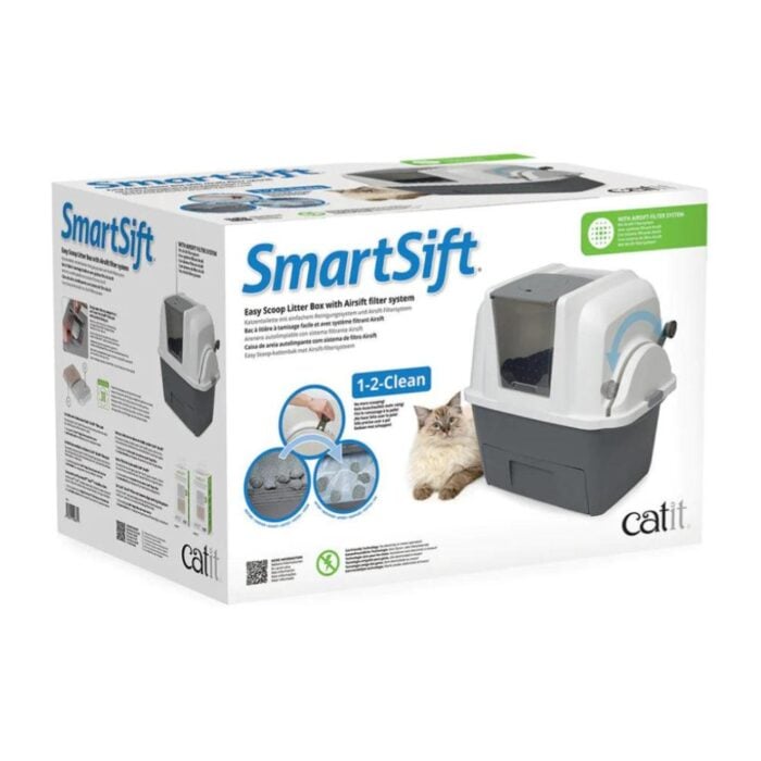 Cat it Litera auto limpiable Smartsift - Caja de arena cerrada - Imagen 5