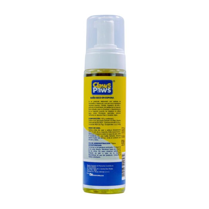 Claws & Paws Baño Espuma 250ml - Gatos - Imagen 2