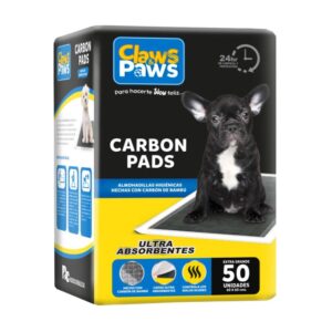 Claws & Paws Paños de entrenamiento carbón activado x 50un