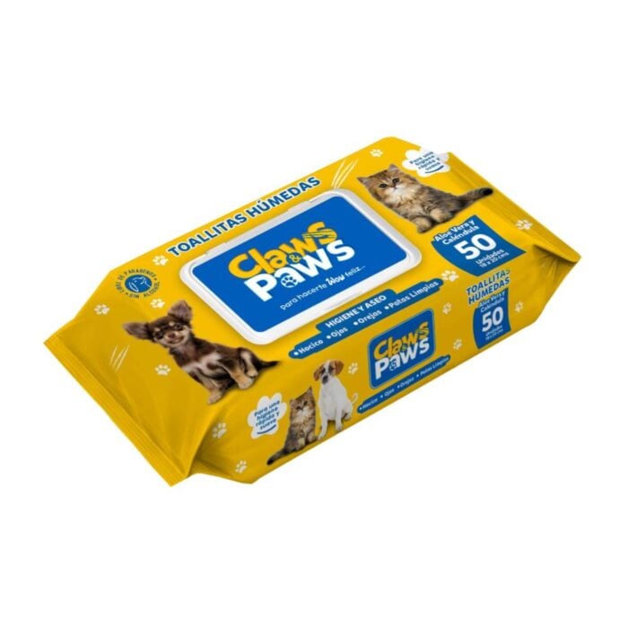 Claws & Paws Toallitas Húmedas x 50un
