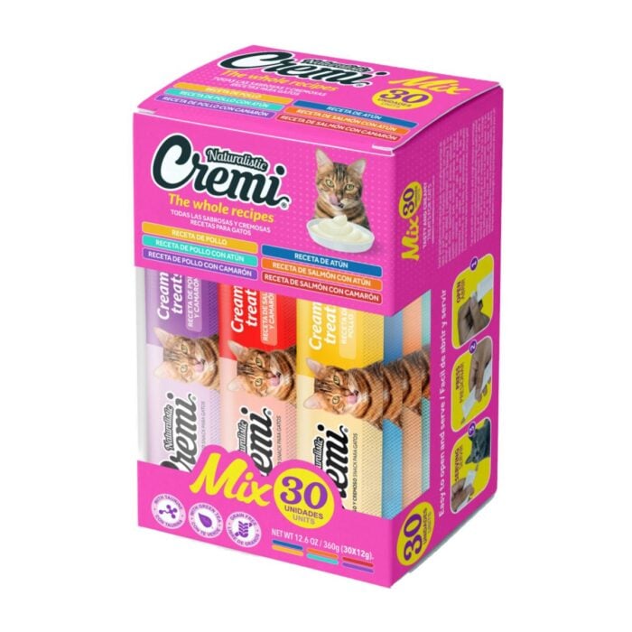 Cremi Variety Recipe Mix x 30 - Snack cremoso para gatos