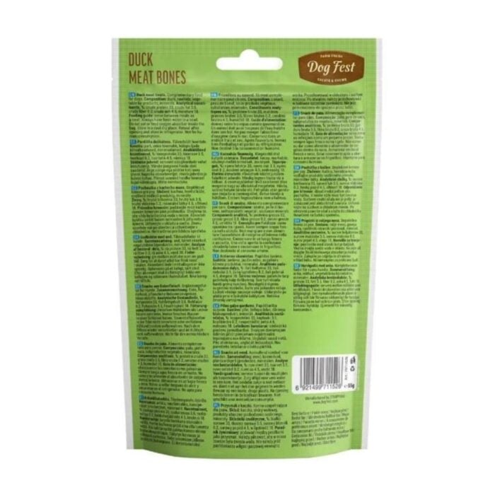 Dog Fest Duck Meat Bones 55gr - Snack para Perros - Imagen 3