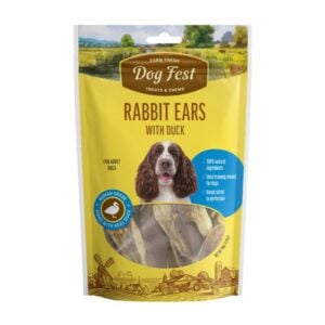 Dog Fest Rabbit Ears With Duck 90gr - Snack para Perros