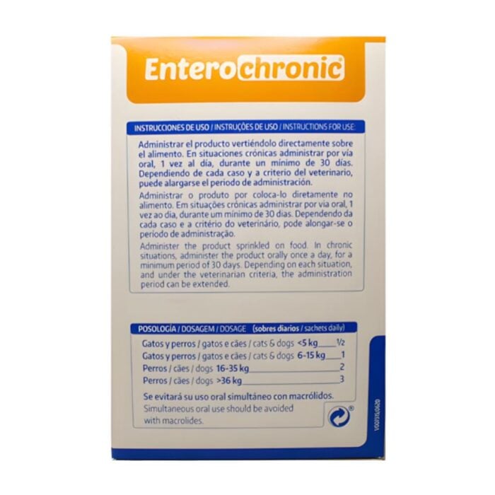 Entero Chronic sobre 4gr - Suplemento para Perros y Gatos - Imagen 2