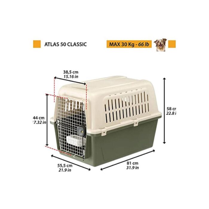Ferplast Atlas 50 - Kennel transportador perros - Imagen 3