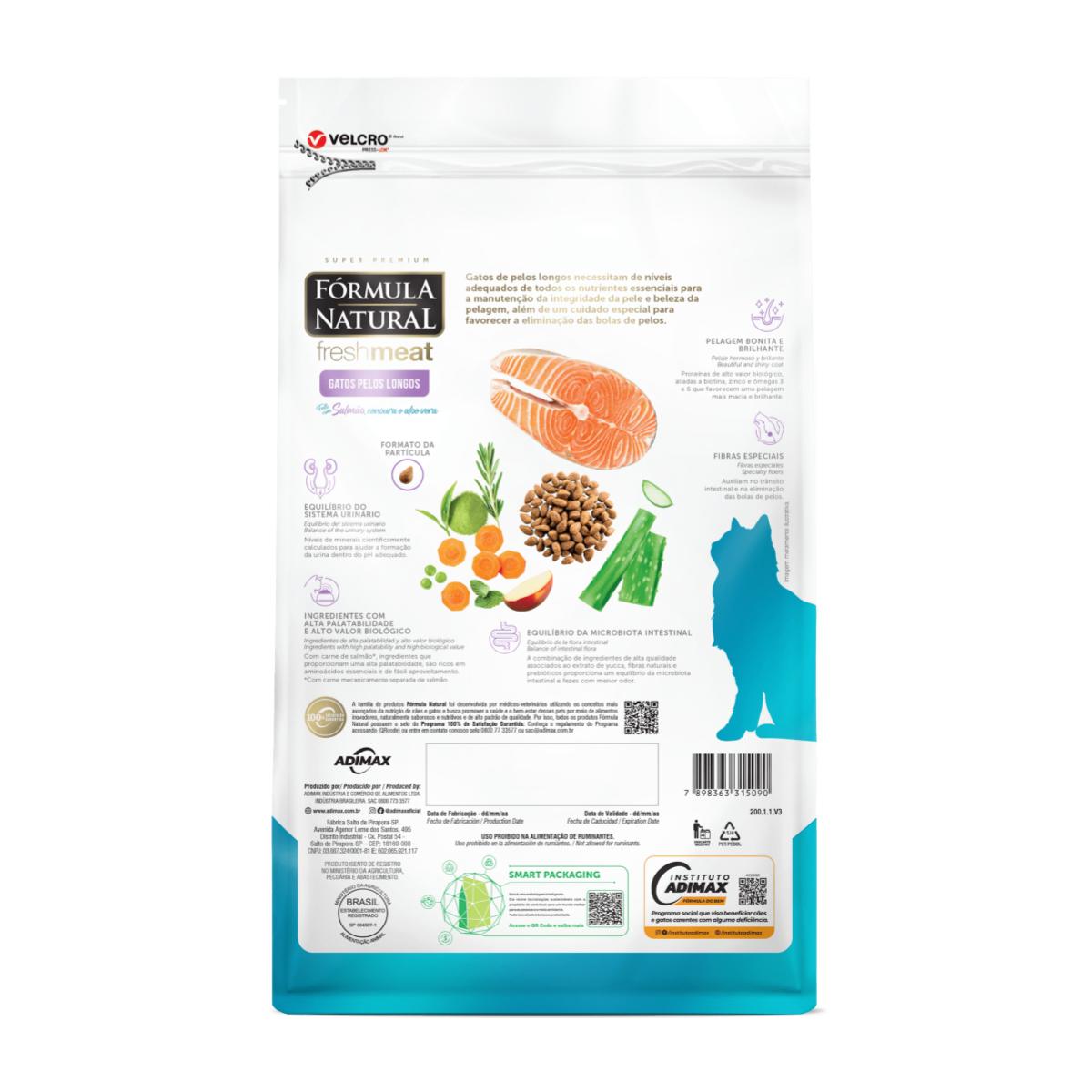 Fórmula Natural Fresh Meat Salmón 1kg - Gatos adultos pelo largo - Imagen 3