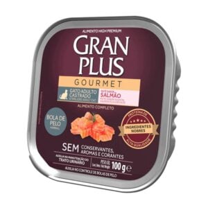 Gran Plus Gourmet Paté Salmón 100gr - Gatos Castrados