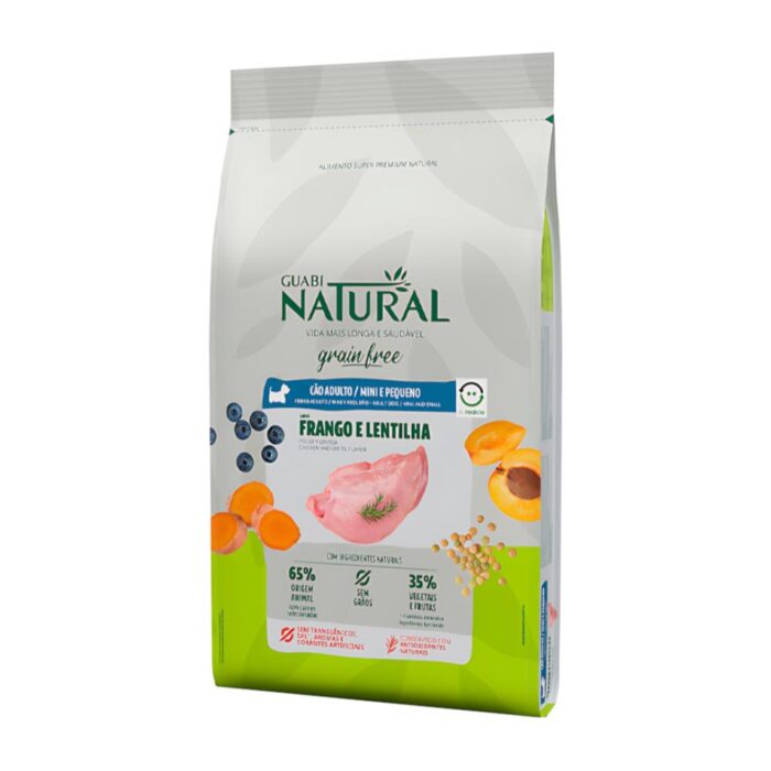 Guabi Natural Grain Free Pollo y Lentejas 10kg - Raza mini y peq - Imagen 2