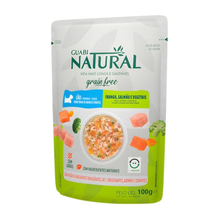 Guabi Natural Grain Free Pollo y Salmón 100gr - Perro - Imagen 2