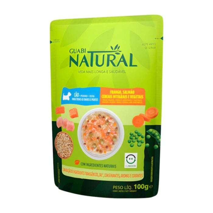Guabi Natural Pollo, Salmón y Cereales Integrales 100gr - Perro - Imagen 2