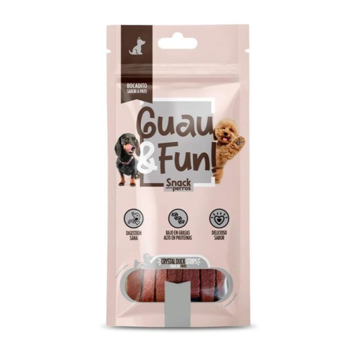 Guau & Fun Crystal Duck Strips - Snack para Perro