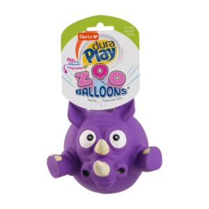 Hartz Dura Play Zoo Balloon Rhino - Juguete para perros