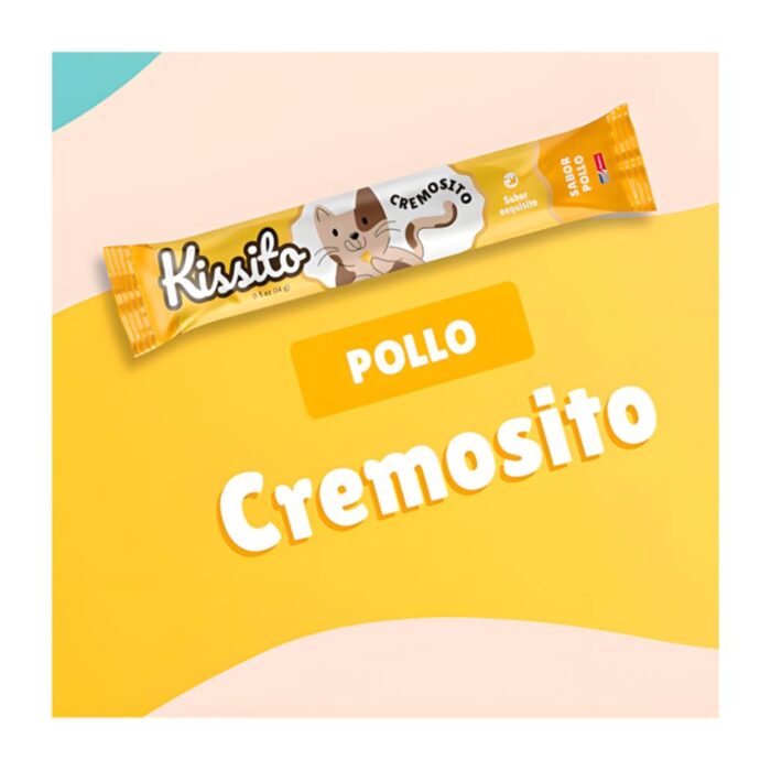 Kissito Cremoso Pollo - Snack húmedo para Gatos - Imagen 2