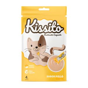 Kissito Cremoso Pollo - Snack húmedo para Gatos