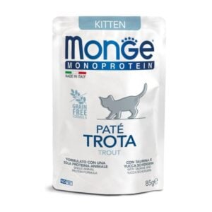 Monge Monoprotein Trucha 85 gr - Alimento húmedo gatitos