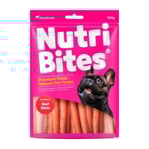 Nutri Bites Beef Sticks x 100gr - Snack para Perros