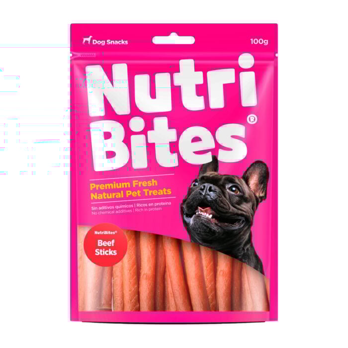 Nutri Bites Beef Sticks x 100gr - Snack para Perros