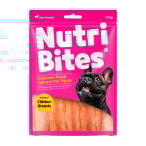 Nutri Bites Chicken Breasts x 100gr - Snack para Perros