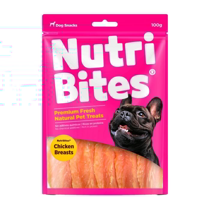 Nutri Bites Chicken Breasts x 100gr - Snack para Perros