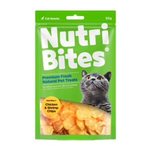 Nutri Bites Chicken & Shrimp Chips x 50gr - Snack para Gatos