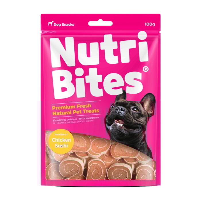 Nutri Bites Chicken Sushi x 100gr - Snack para Perros