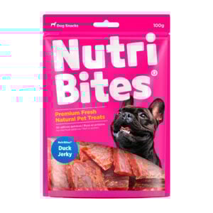 Nutri Bites Duck Jerky x 100gr - Snack para Perros