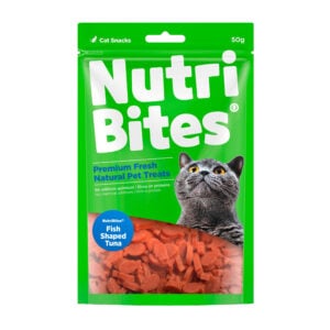 Nutri Bites Fish Shaped Tuna x 50gr - Snack para Gatos