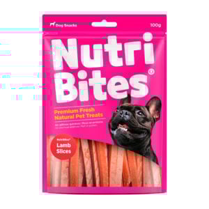 Nutri Bites Lamb Slices x 100gr - Snack para Perros