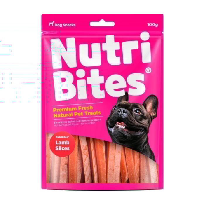 Nutri Bites Lamb Slices x 100gr - Snack para Perros