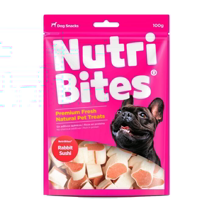 Nutri Bites Rabbit Sushi x 100gr - Snack para Perros