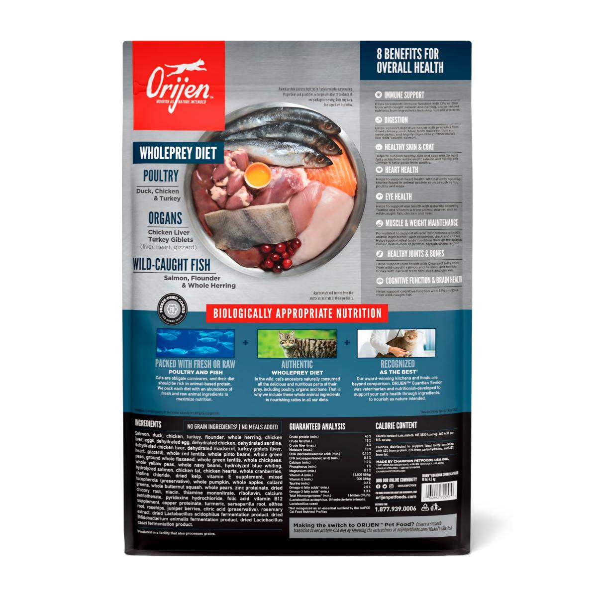 Orijen Guardian Senior 7+ 4.5kg - Gatos todas las edades - Imagen 3