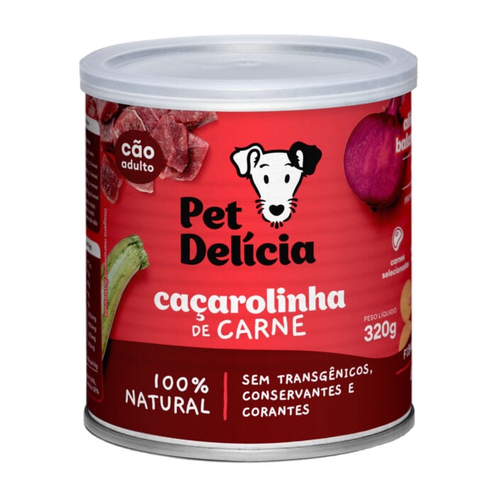 Pet Delicia Cazuela de carne 320gr - Comida Natural para Perros