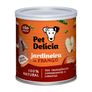 Pet Delicia Pollo a la jardinera 320gr - Comida Natural para Perros