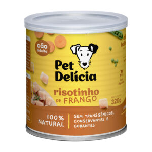 Pet Delicia Risotto de Pollo 320gr - Comida Natural para Perros